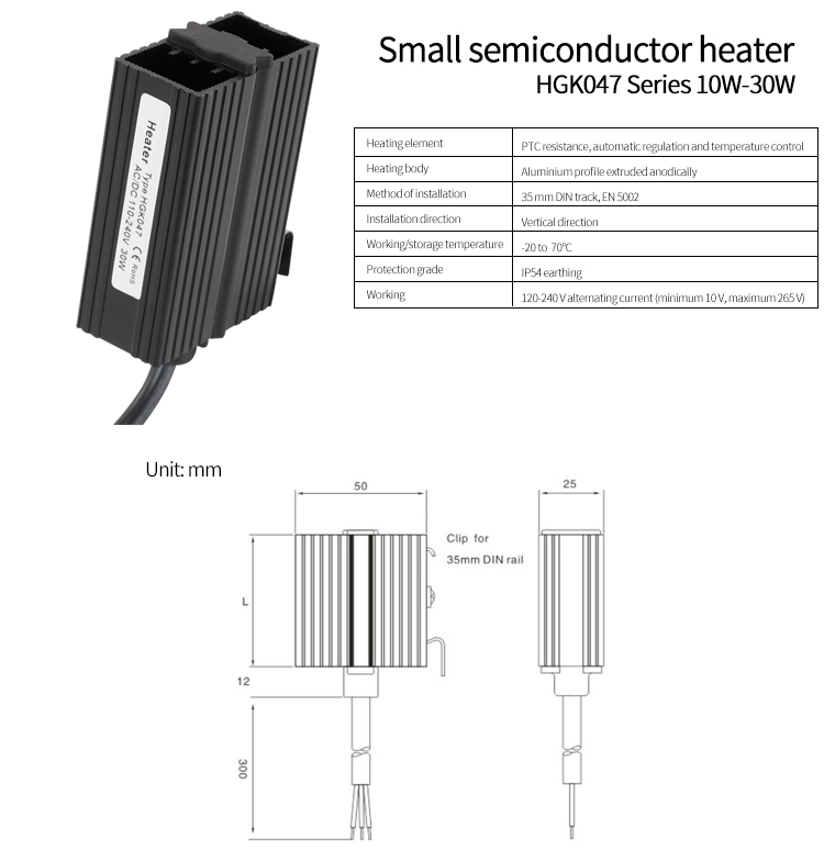 តារាងប៉ារ៉ាម៉ែត្រប៉ារ៉ាម៉ែត្រ 10w-30w ស៊េរី HGK047