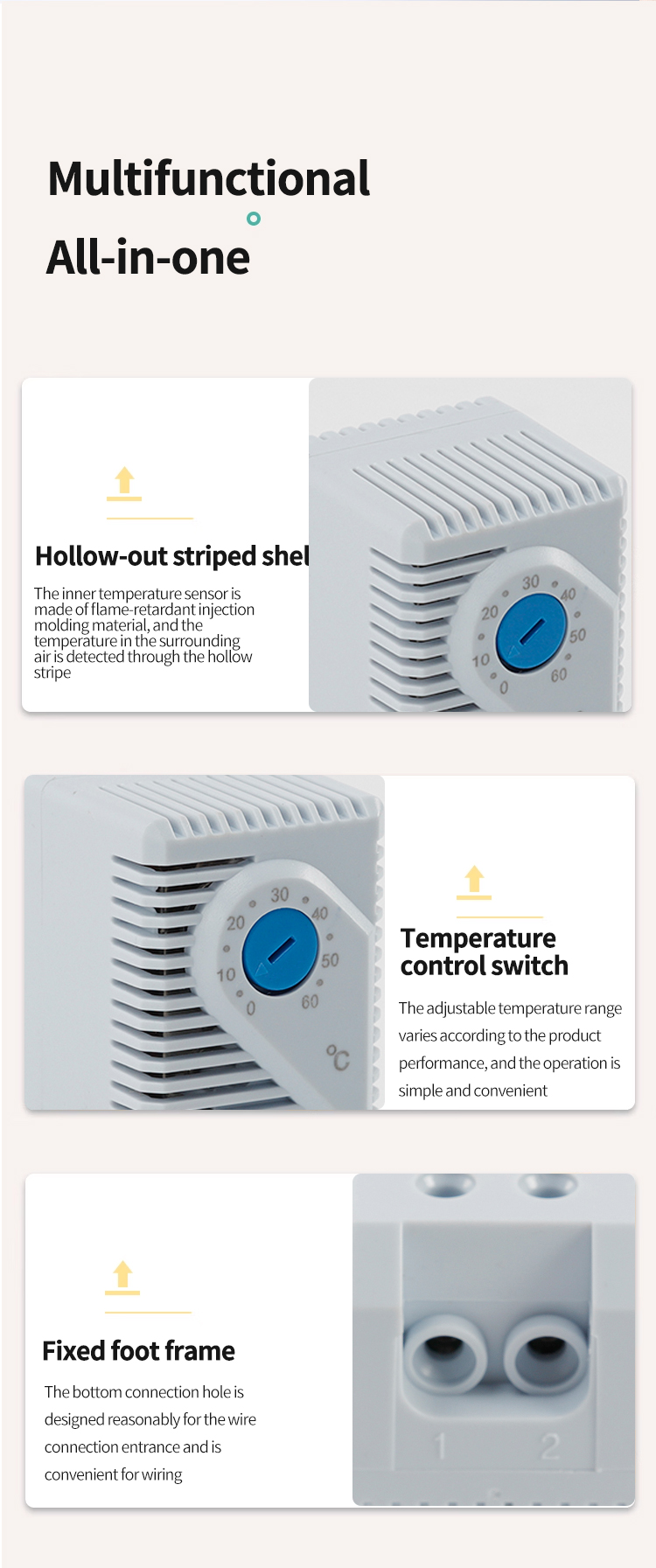 គុណសម្បត្តិនៃឧបករណ៍បញ្ជាសីតុណ្ហភាពបី